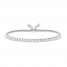 Diamond Bolo Bracelet 1 ct tw 10K White Gold