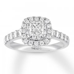 Leo Diamond Engagement Ring 1 ct tw 14K White Gold