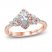 Monique Lhuillier Bliss Diamond Engagement Ring 1-1/8 ct tw Marquise & Round-cut 18K Rose Gold