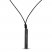 Men's Cord Necklace Black Ion Plating Stainless Steel 23"