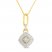 Diamond Necklace 1/4 ct tw Round-cut 10K Yellow Gold 18"