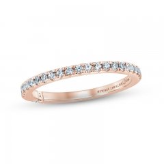 Monique Lhuillier Bliss Diamond Wedding Band 1/4 ct tw Round-cut 18K Rose Gold