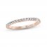 Monique Lhuillier Bliss Diamond Wedding Band 1/4 ct tw Round-cut 18K Rose Gold