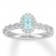 Neil Lane Paraiba Tourmaline Ring 1/3 ct tw Diamonds 14K Gold