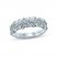 Monique Lhuillier Bliss Diamond Wedding Band 1-1/4 ct tw Round & Marquise-cut 18K White Gold