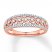 Diamond Anniversary Band 1/4 ct tw Round-cut 10K Rose Gold