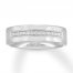 Neil Lane Men's Diamond Wedding Band 1/6 ct tw 14K White Gold