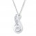 Lab-Created White Sapphire Necklace Sterling Silver