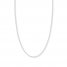 Adjustable 22" Box Chain 14K White Gold Appx. .96mm