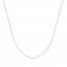 Box Chain Necklace 14K Yellow Gold 16" Length