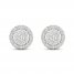 Diamond Stud Earrings 1/4 ct tw Round-Cut 10K White Gold