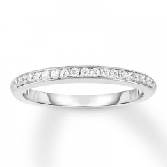 Diamond Wedding Band 1/6 ct tw Round-cut 14K White Gold