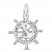 Anchor & Ship Wheel Charm Sterling Silver