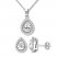 Lab-Created White Sapphire Gift Set Sterling Silver