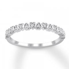 Diamond Anniversary Band 1/20 ct tw Round-cut 14K White Gold