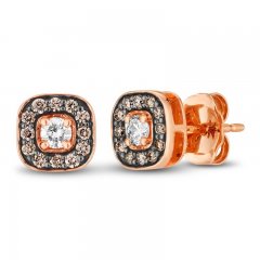 Le Vian Diamond Earrings 1/4 ct tw Diamonds 14K Strawberry Gold