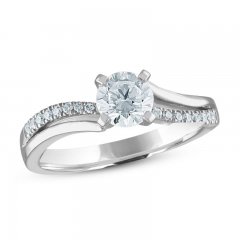 Diamond Engagement Ring 3/4 ct tw 14K White Gold