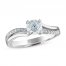 Diamond Engagement Ring 3/4 ct tw 14K White Gold