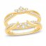 Diamond Enhancer Ring 3/8 ct tw Round-cut 14K Yellow Gold