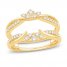 Diamond Enhancer Ring 3/8 ct tw Round-cut 14K Yellow Gold