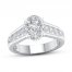 Certified Diamond Engagement Ring 1/2 ct tw 14K White Gold