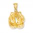 Boxing Gloves Charm 14K Yellow Gold