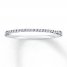 Diamond Anniversary Band 1/20 ct tw Round-cut 10K White Gold