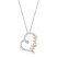 Hallmark Diamonds Mom Necklace 1/20 ct tw 10K Rose Gold Sterling Silver 18"