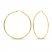 Hoop Earrings 14K Yellow Gold 60mm