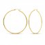 Hoop Earrings 14K Yellow Gold 60mm