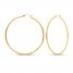 Hoop Earrings 14K Yellow Gold 60mm