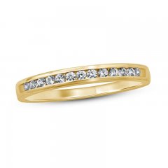 Diamond Anniversary Ring 1/6 ct tw Round-cut 10K Yellow Gold