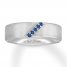 Neil Lane Men's Natural Sapphire Wedding Band 14K White Gold