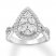 Diamond Engagement Ring 1-1/2 ct tw Round-cut 14K White Gold