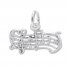 Music Notes Charm Sterling Silver