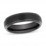 6mm Wedding Band Black Tungsten Carbide