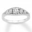 Diamond Engagement Ring 5/8 ct tw Round-cut 14K White Gold