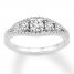 Diamond Engagement Ring 5/8 ct tw Round-cut 14K White Gold