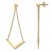 Geometric Drop Earrings 14K Yellow Gold