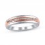 Diamond Wedding Band 1/10 ct tw 10K Two-tone Gold