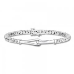 Love + Be Loved Diamond Bracelet 4 ct tw 14K White Gold 7.25"