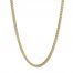 Men's Wheat Chain Necklace Yellow Ion-Plated Stainless Steel