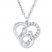 Mother and Child Necklace Diamond Accents Sterling Silver