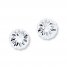 Stud Earrings 14K White Gold