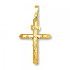 Crucifix Charm 14K Yellow Gold