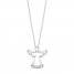 Hallmark Diamonds Angel Necklace 1/20 ct tw Sterling Silver