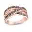 Le Vian Diamond Ring 5/8 ct tw Round-cut 14K Strawberry Gold