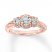 Diamond Engagement Ring 1-1/6 ct tw Round-cut 14K Rose Gold