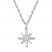 Diamond Star Necklace 1/10 Carat Round-cut Sterling Silver 20