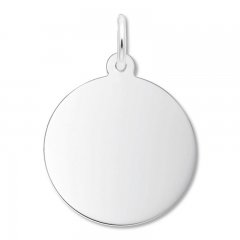 Disc Charm Sterling Silver